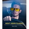 KALIYADI Night-Vision-Glasses Fit-Over-Glasses Wrap-Around Glasses: Anti Glare Night Driving Glasses for men women HD Lens(Matte Black/Night Vision + Matte Black/Night Vision + Matte Black/Night Vision)
