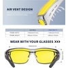 KALIYADI Night-Vision-Glasses Fit-Over-Glasses Wrap-Around Glasses: Anti Glare Night Driving Glasses for men women HD Lens(Transparent Grey/Night Vision + Matte Black/Night Vision + Glossy Black/Night Vision)