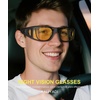 KALIYADI Night-Vision-Glasses Fit-Over-Glasses Wrap-Around Glasses: Anti Glare Night Driving Glasses for men women HD Lens(Z02-matte Black/Night Vision)