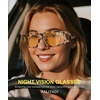 KALIYADI Night-Vision-Glasses Fit-Over-Glasses Wrap-Around Glasses: Anti Glare Night Driving Glasses for men women HD Lens(Z08-matte Tortoise/Night Vision)