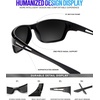 KALIYADI Polarized Sunglasses for Men, Sports Sun Glasses for Driving Cycling Fishing with UV protection(D09 Black/Blue/Night Vision/Night Vision)