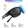 KALIYADI Polarized Sunglasses for Men, Sports Sun Glasses for Driving Cycling Fishing with UV protection(D10 Black/Dark Blue/Red/Night Vision)