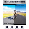 KALIYADI Sports Polarized Sunglasses Men UV400 Protection for Fishing Driving Cycling(Black/Blue/Brown)