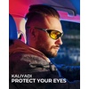 KALIYADI Sports Polarized Sunglasses Men UV400 Protection for Fishing Driving Cycling(Yellow/Yellow/Yellow)