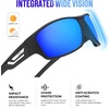 KALIYADI Sunglasses-Men Polarized Sports Sun-glasses: Mens Sunglasses Polarized UV Protection Driving Running Cycling Outdoor(C03-dark Blue)