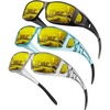 KALIYADI Night-Vision-Glasses Fit-Over-Glasses Wrap-Around Glasses: Anti Glare Night Driving Glasses for men women HD Lens(Transparent Grey/Night Vision + Matte Black/Night Vision + Transparent Blue/Night Vision)