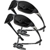 KALIYADI Sports Polarized Sunglasses Men UV400 Protection for Fishing Driving Cycling(Black/Black)