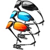 image:imageKALIYADI Sports Polarized Sunglasses Men UV400 Protection for Fishing Driving CyclingOrangeBlackBlue