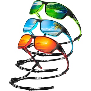 KALIYADI Polarized Sunglasses for Men, Sports Sun Glasses for Driving Cycling Fishing with UV protection(Ice Blue/Green/Red)